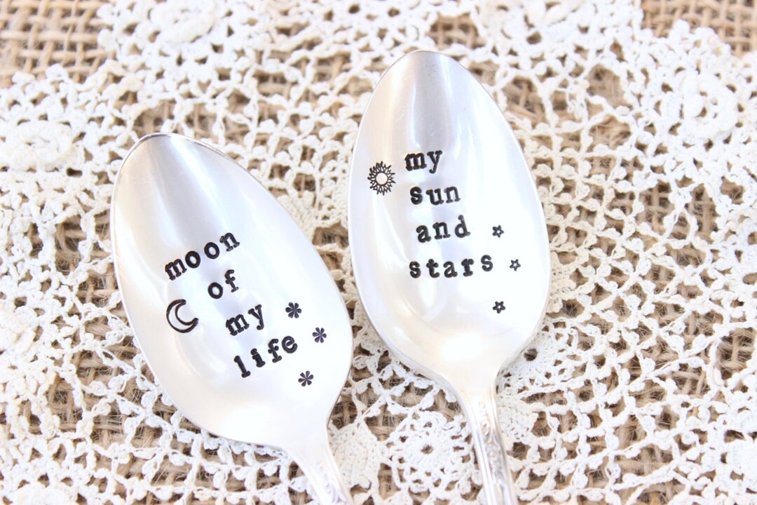 Moon of My Life - My Sun and Stars - Hand Stamped Spoon Set - Game of ...