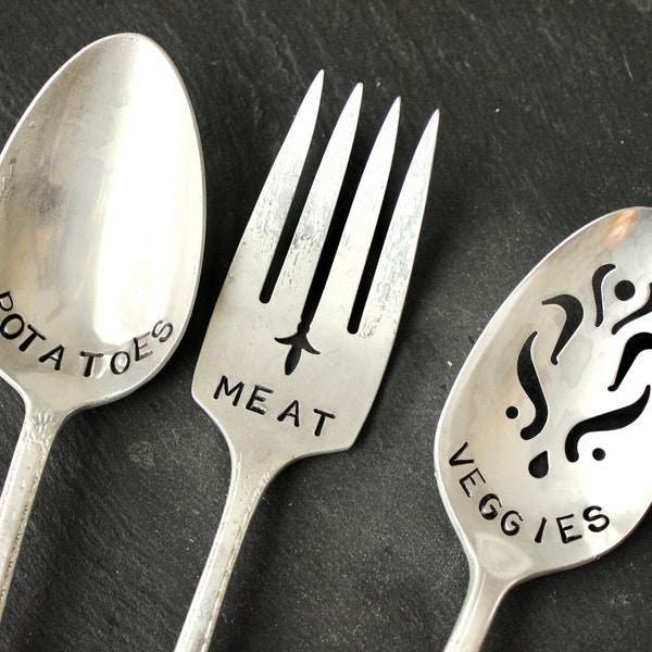 Vintage Serving Set Etsy