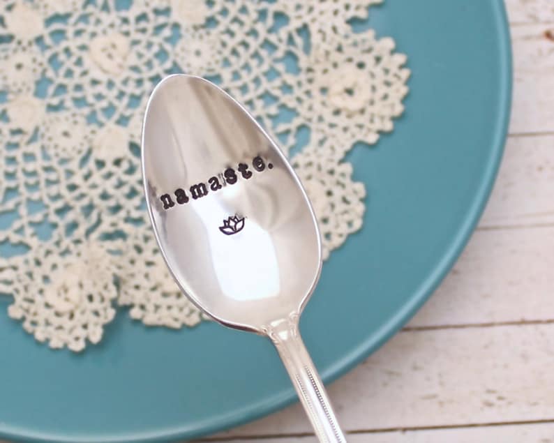 Coffee Is My Happy Place Engraved Coffee Spoon Gift for Coffee Lover Stainless Steel Spoon Coffee and Tea Lover Engraved Spoon