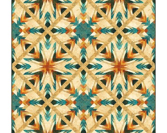Descarga del patrón en PDF para la colcha Solstice Paper Pieced