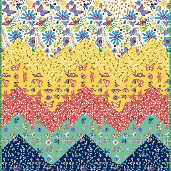 Peaks and Valleys Quilt Pattern Etsy