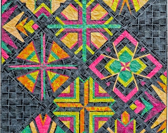 Elementz Block of the Month Quilt PDF Pattern Download