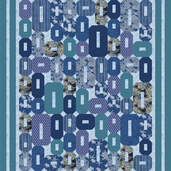 Sea Glass Quilt Pattern Etsy