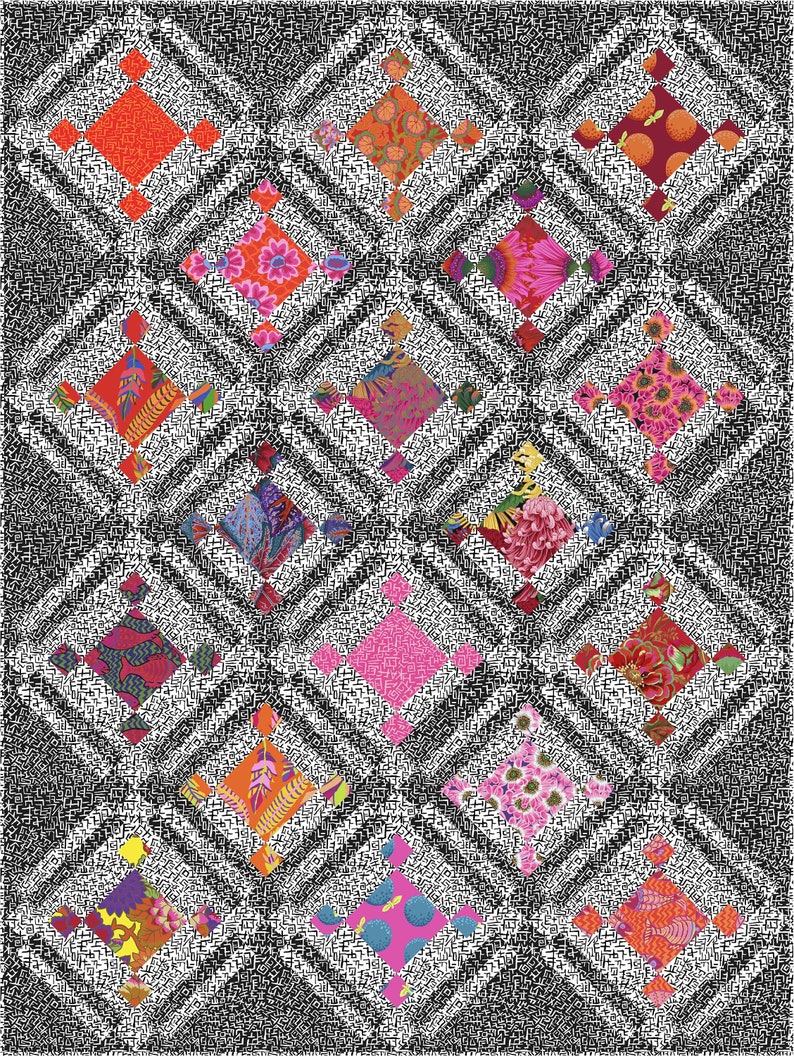 Juxtaposition Quilt Pattern Etsy