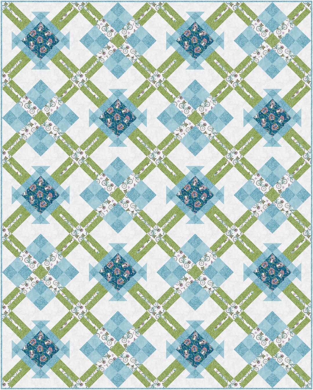 Argyle Blessed Nest Quilt PDF Pattern Download - Etsy