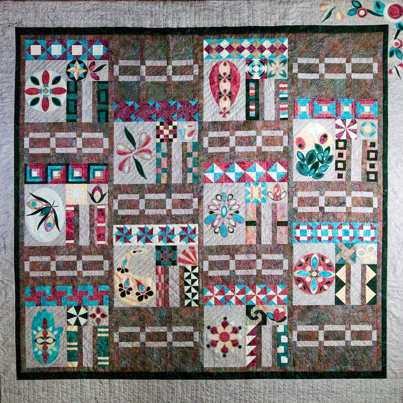 Boho Bliss Block of the Month Quilt Pattern Etsy Australia
