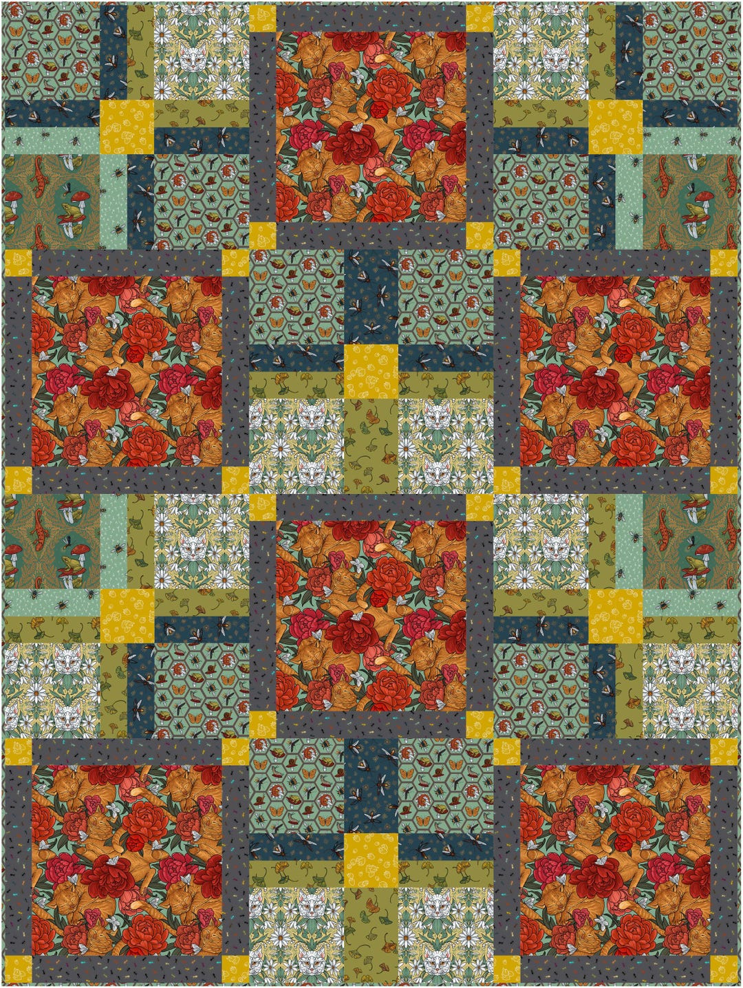 Squared off Quilt PDF Pattern Download - Etsy