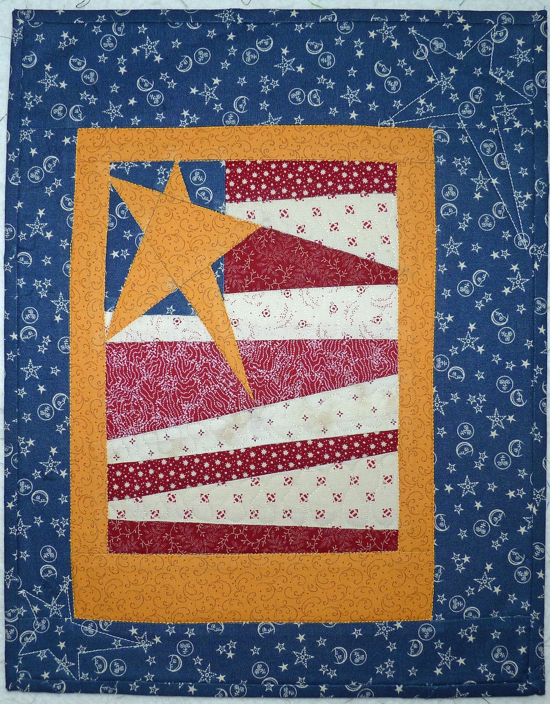 Americana Flag Paper Pieced PDF Pattern Download - Etsy