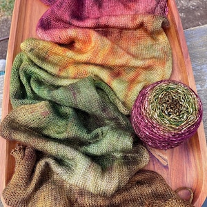 Grandpas Flannel Gradient Yarn Cake FINGERING WEIGHT 100% SW Shaniko Wool