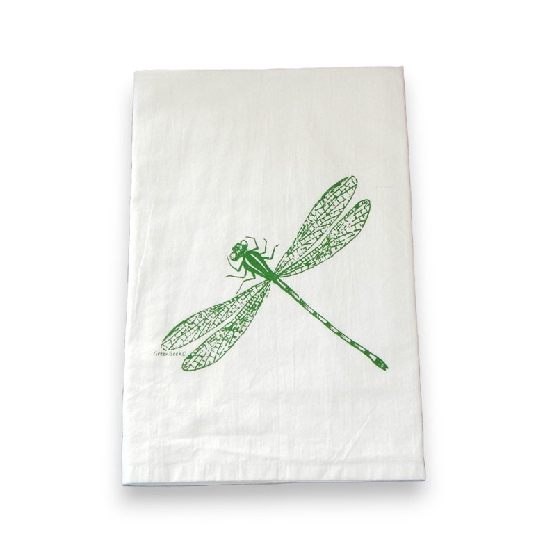 Dragonfly Flour Sack Tea Towel image 5