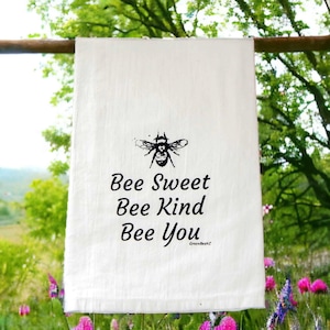 Bee Sweet Kitchen Tea Towel | Inspirational Bee Kitchen Decor