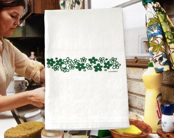 Pyrex Spring Blossom Flour Sack Tea Towel - Crazy Daisy Hand Towel