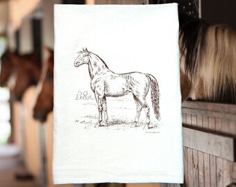 Horse Flour Sack Tea Towel