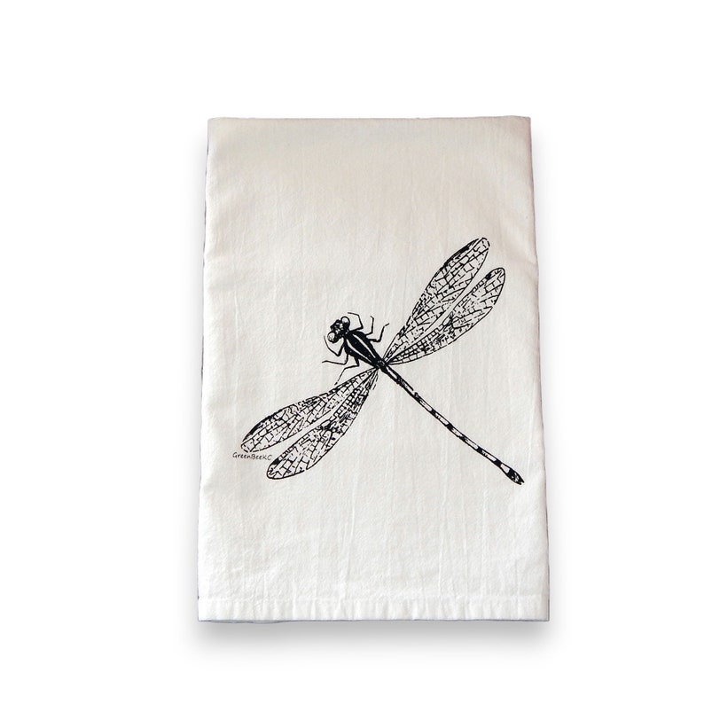 Dragonfly Flour Sack Tea Towel image 8