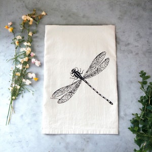 Dragonfly Flour Sack Tea Towel image 7