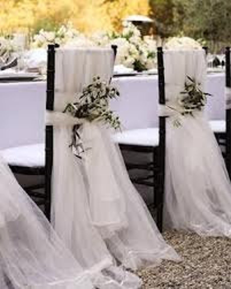 Off White Cotton Gauzebride Groom Chair Covers Wedding Etsy