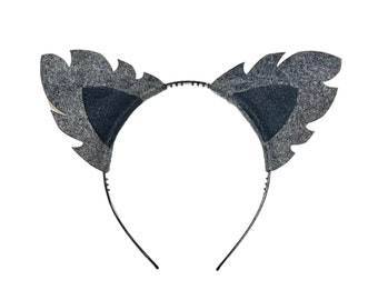 MUNSKT 2 PCS Déguisement Animaux Enfant Lot de Accessoires Costume de Loup Oreilles de Loup Queue de Animaux Deguisement Set de Bandeaux D'animaux Halloween Costume Adultes pour Halloween
