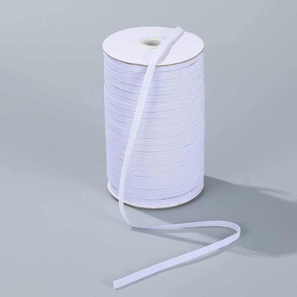 1/4 ”große Spulen 6 mm weiße geflochtene elastische Rolle Spule für Stirnbänder Masse weiche stretch Strumpf Stuffer Weihnachtsgeschenk