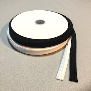 Bias Tape Single Fold in 1” or  5/8” Width Roll Binding Cotton Folded Over Trim Spool Face Mask Tie Bulk Wholesale fold over USA Shipper