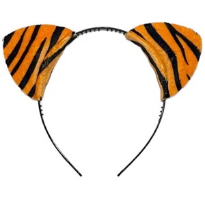 Diadema de tigre, orejas de animales de la selva, artículos para fiestas de cumpleaños, temática naranja, disfraz de Halloween, bebé, adulto, niño, bebés, tigre de Bengala