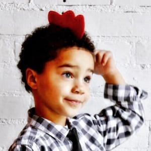 Chicken Hen Rooster Comb Headband Farm Barnyard animal birthday party favors Halloween costume fits women men boy girls adults children baby