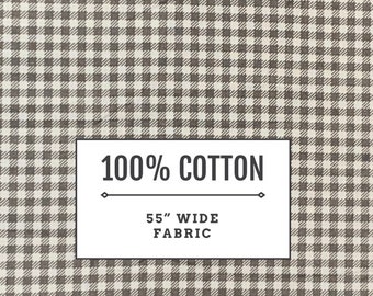 Grey 20s Cotton Fabric by the yard 100/% cotton yarn dyed cotton made in Korea 162cm wide WIndow Pane