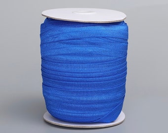 Fashion Elastic Royal Blue Elastic Trim for Headbands Planner Bands Sewing 5 Yards of 1//4 Soft Skinny Elastic