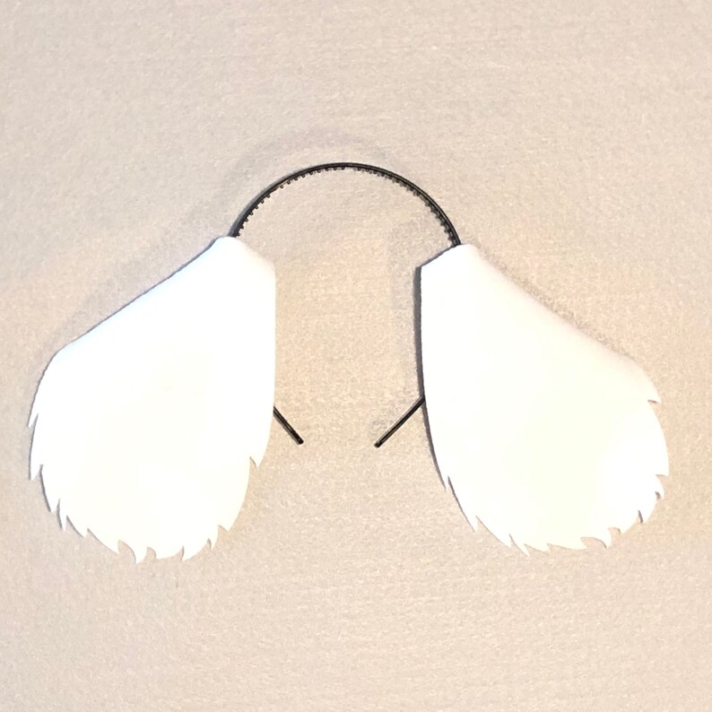 White Floppy Puppy Dog Ears Birthday Party Favors Headband Etsy