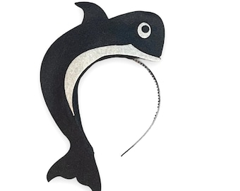 Killer Whale Under the sea ocean beach Theme Headbands birthday party favors costume fits woman men boys girls adult children toddlers