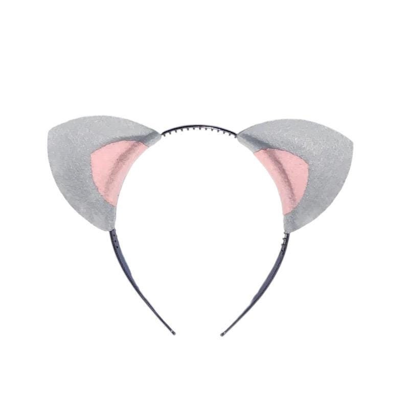 Gray and Pink Cat Ear Basket Beauty Set Amazon.com : Zopeal Cat Basket Storage Woven Organizer with  main image 3