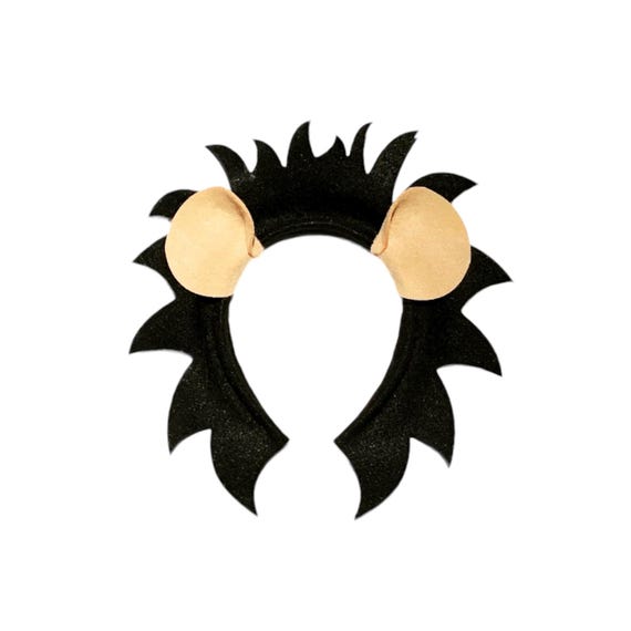 COPY - Fabulous Black Embellished Headband 001 Lion Detroit Lions Knotted Headband – Kahli Made main image 2