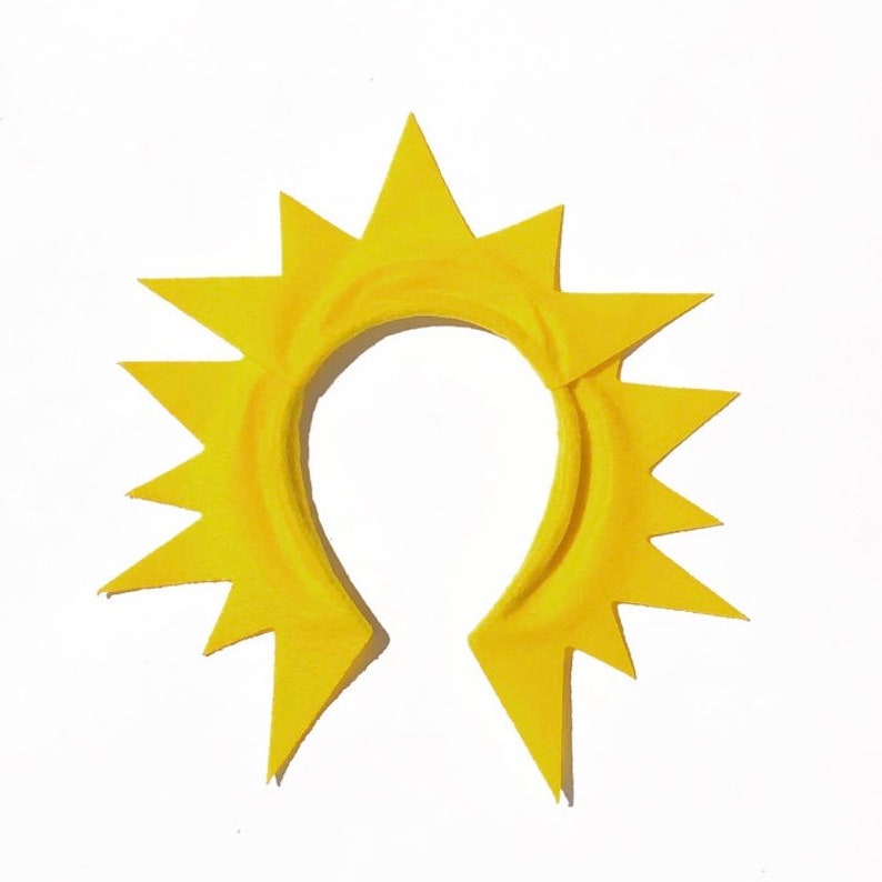 Sunshine Sun Rays Headband or yellow tutu birthday party image 1