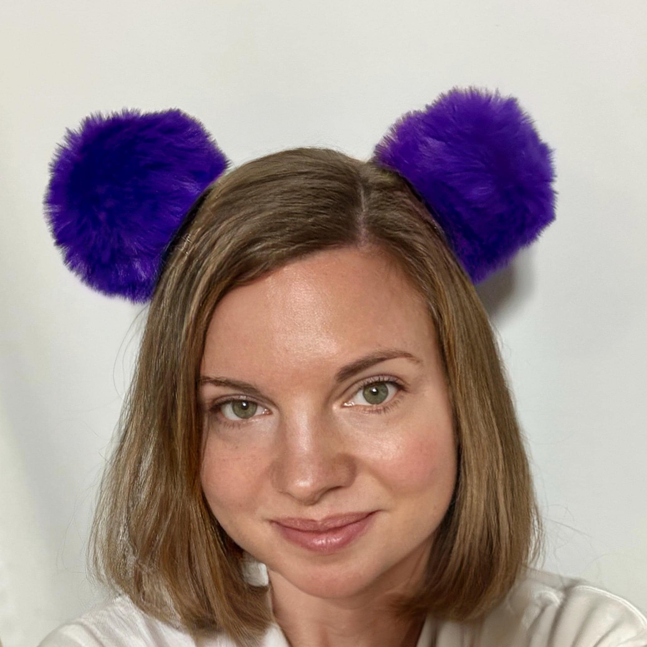 6 Pcs Bear Ears Headbands Fluffy Pom Poms Soft Cosplay Costume Hair Accessory bear headband sold on Temu United States main image 2