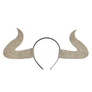 Bull horns headband birthday party favors halloween costume child baby adult oxen matador ram long horned sheep yak buffalo bison