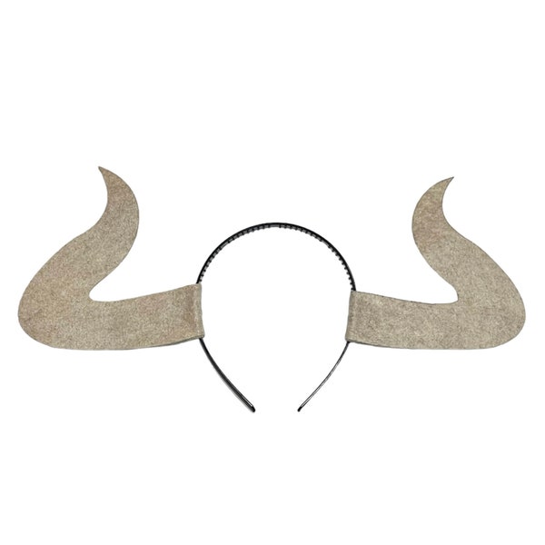 Bull horns headband birthday party favors halloween costume child baby adult oxen matador ram long horned sheep yak buffalo bison