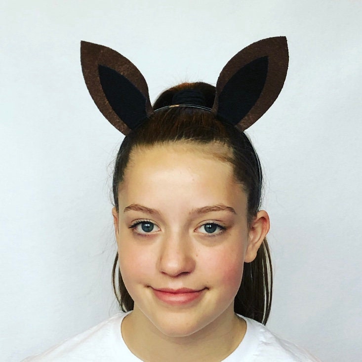 Set di orecchie e coda da asino, per travestimenti, feste in maschera, Halloween, festa in maschera, festa del libro, multi animali, accessorio per taglia adatta a tutti (DONKY