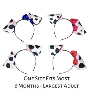 Dalmatian Dog Ears Headband Tail Tutu Iron On Spots Collar Dalmation Puppy Halloween costume baby toddler adult child stocking stuffer