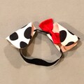 Baby Elastic Dalmatian Puppy Dog Ears Elastic Headband black white spots Dalmation Halloween costume baby babies newborn infant toddler