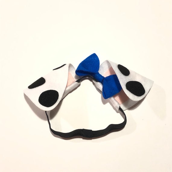 Orecchie elastiche per cuccioli di cane dalmata per bambini Fascia elastica  macchie bianche nere Dalmata Costume di Halloween per neonati neonato -   Italia