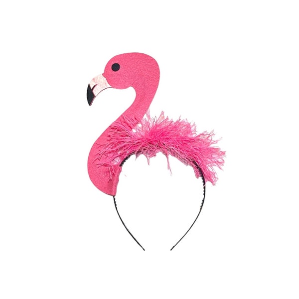 Pink Flamingo headband birthday party favors supplies Halloween Costume hat kid children child children adult baby jungle zoo animal Bird