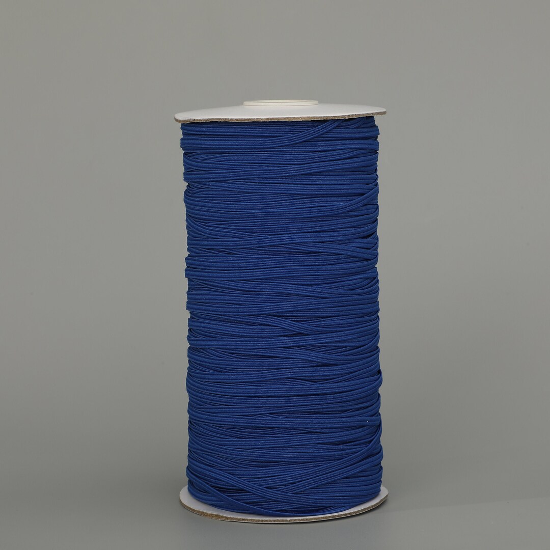Wholesale Spools 1/8” 3mm Royal Blue Braided Elastic for Headbands ...