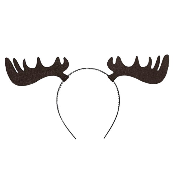 Moose Antlers headband birthday party ears favors woodland camping woods forest Halloween costume newborn toddler child baby adult kids