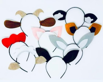 Barnyard farm animals theme ears headband birthday party favors photo booth prop costume ideas dress up invitation decor supplies package