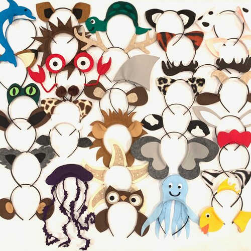 Animal Ears Headbands Birthday Party Favors Theme Costume - Etsy Animal Ears Headbands Birthday Party Favors Theme Costume - Etsy