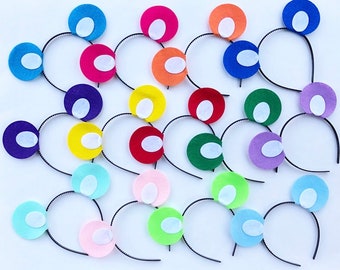 Rainbow Bear Ears for Birthday Party Favors Baby Shower Bachelorette Parties and Wedding Photo Booth Props Fits Baby Kids Children Adults