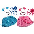 Blue or Pink spot Puppy Dog Ears headband, tail, tutu, collar, or iron on spots costume baby toddler adult child Halloween Costume