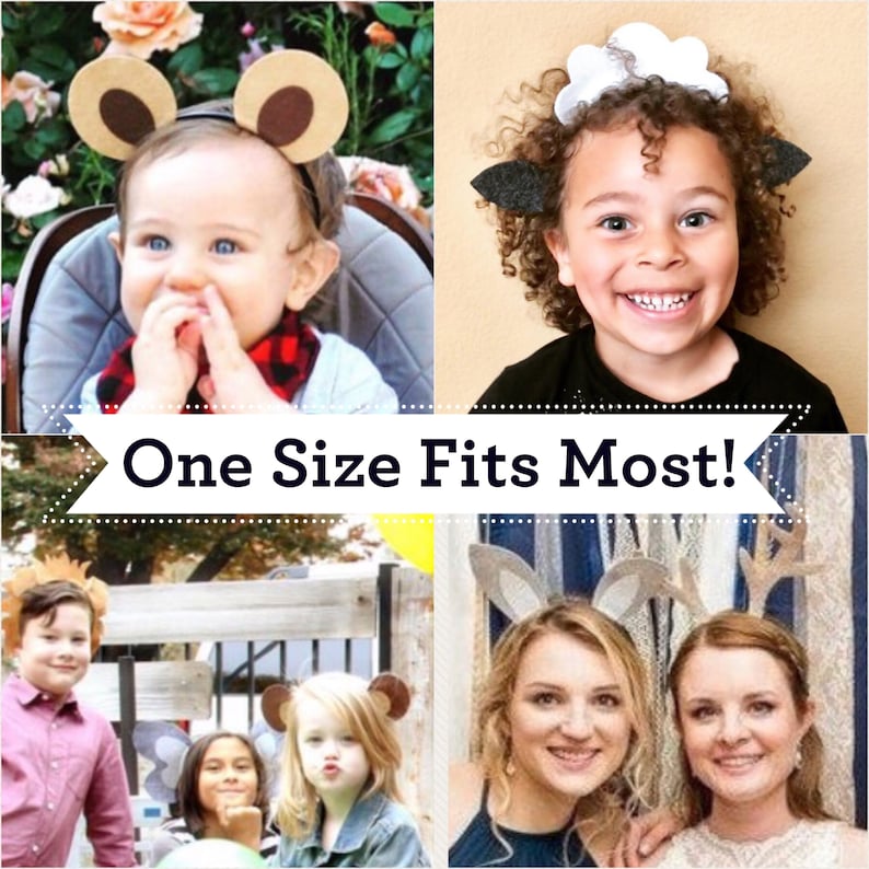 Variety Animal Ears headbands birthday party petting zoo image 1