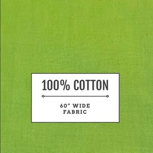 60” Width 100% Cotton Fabric Sold by the Yard Mix of Pea Green and Lime Green, Shocking Neon Sewing Sew Clothing Sheets Curtain Quilting