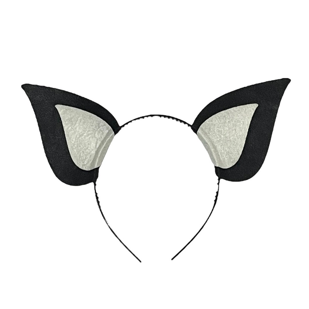 Bat Ears Headband Black and Grey Color Birthday Party Favors Newborn