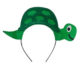 Turtle Under the Sea Ocean Theme Headbands Turtoise birthday party favors costume fits women men boys girls adult children toddlers Green